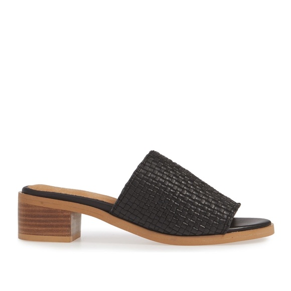 ✨SEYCHELLES✨ NIB Hard to Find Woven Slide Sandal in Black US 7.5M & 8M - Picture 2 of 6